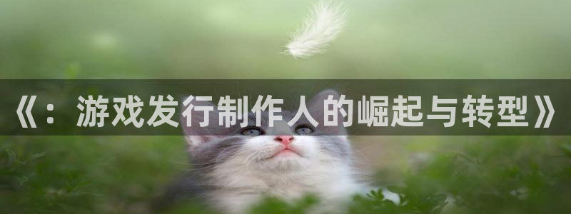 杏耀官网注册方法是什么：《：游戏发行制作人的崛起与转型》
