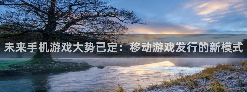 杏耀娱乐测速官网：未来手机游戏大势已定：移动游戏发行的新模式
